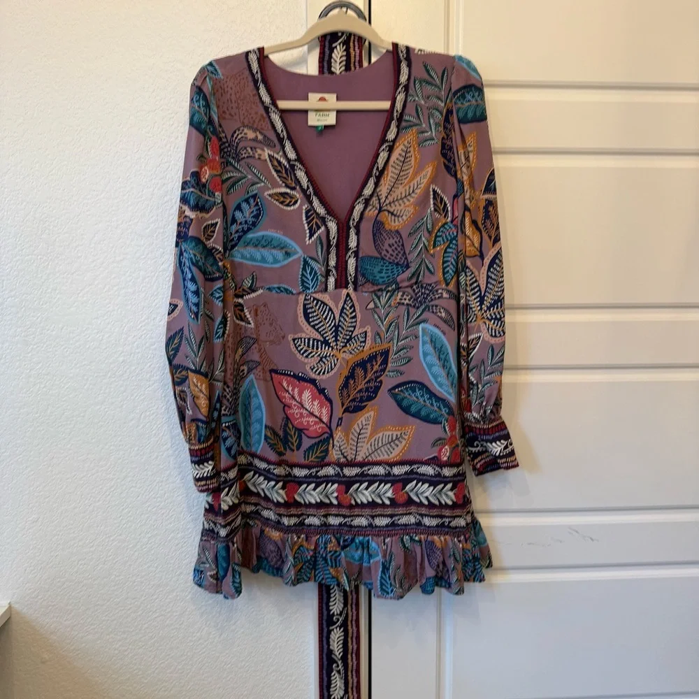 Farm Rio Wild Night Floral Dress - Picture 3 of 6